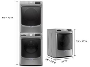 Stackable Washer and Dryer Dimensions Maytag